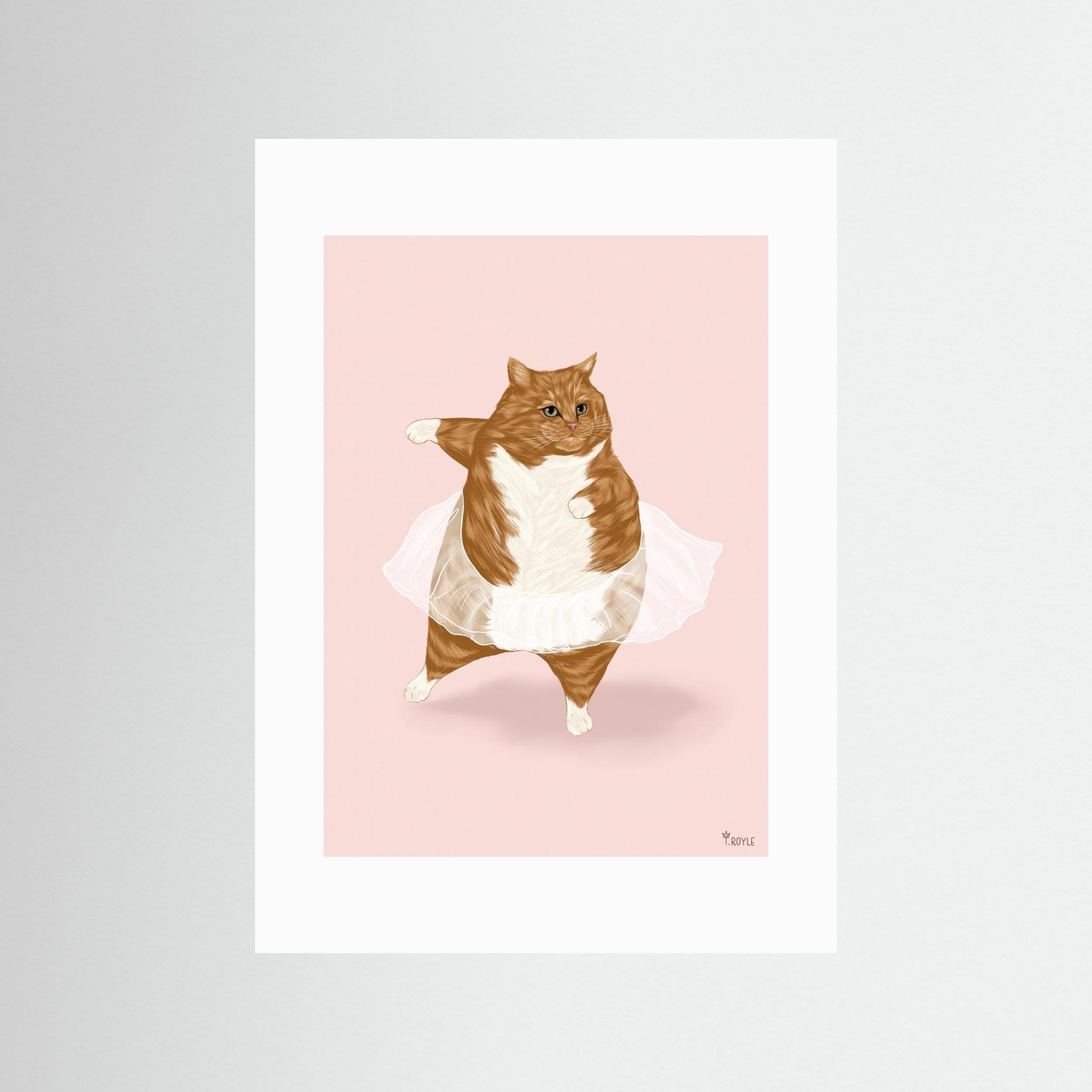 Ballet Cat - 'I can do anything I dream of' by Tara Royle